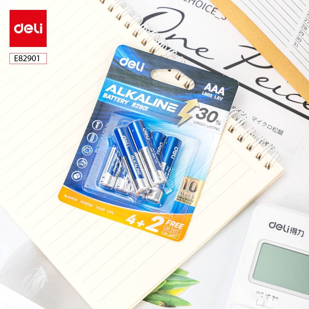 E82901-1 ديلي بطارية AAA ألكالاين - 4+2 قطعة - 1.5v - أزرق - E82901